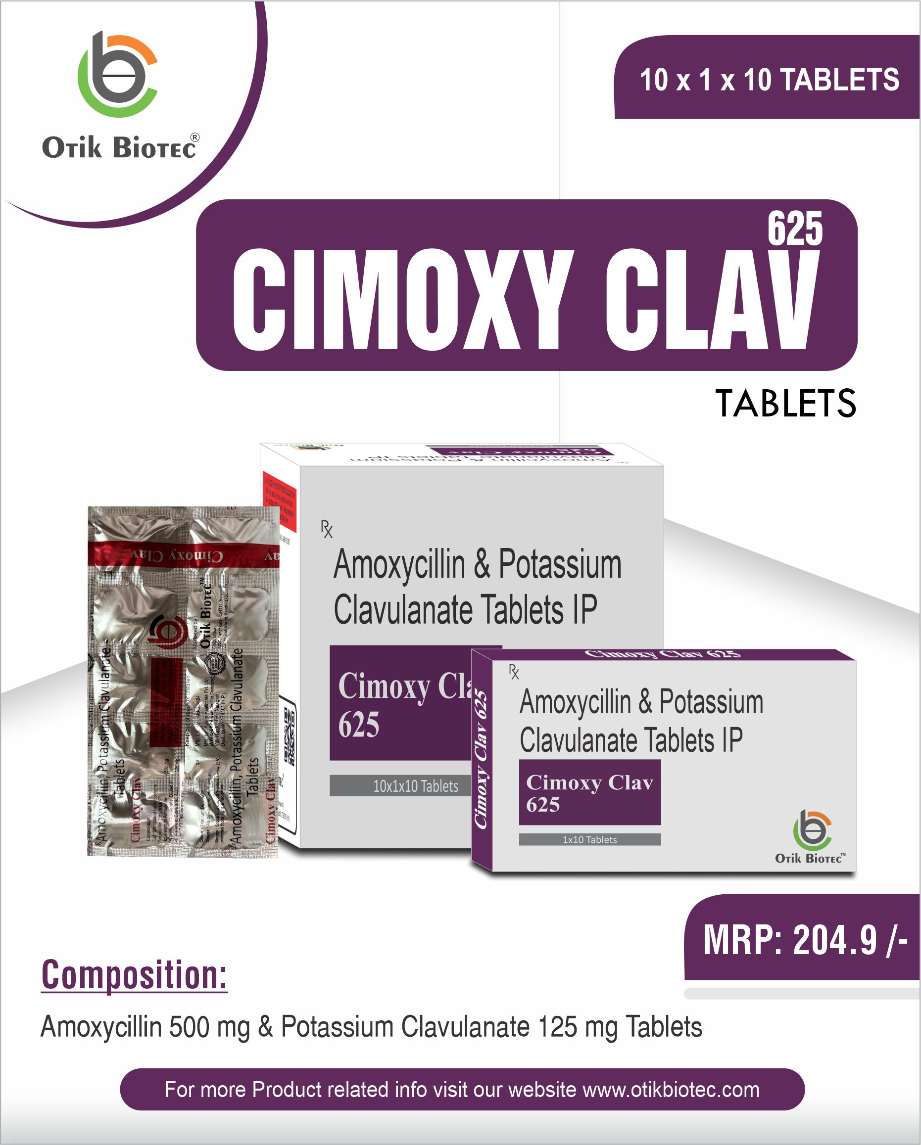 Cimoxy-CLAV 625 Tablets